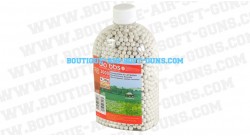 3000 billes blanches 0.28g airsoft biodegradable