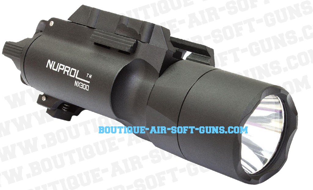 Lampe tactique pour pistolet Nuprol NX300 - Boutique Airsoft LAMPES ET  LASERS