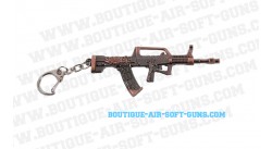 Porte-clé fusil QBZ-95 métal bronzé
