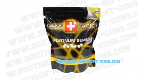 5000 billes Swiss Arms Platinum Series 0.20g airsoft - cal 6mm