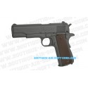 Réplique airsoft CO2 pistolet Colt M1911 A1 finition grey metal - 1.1 joule