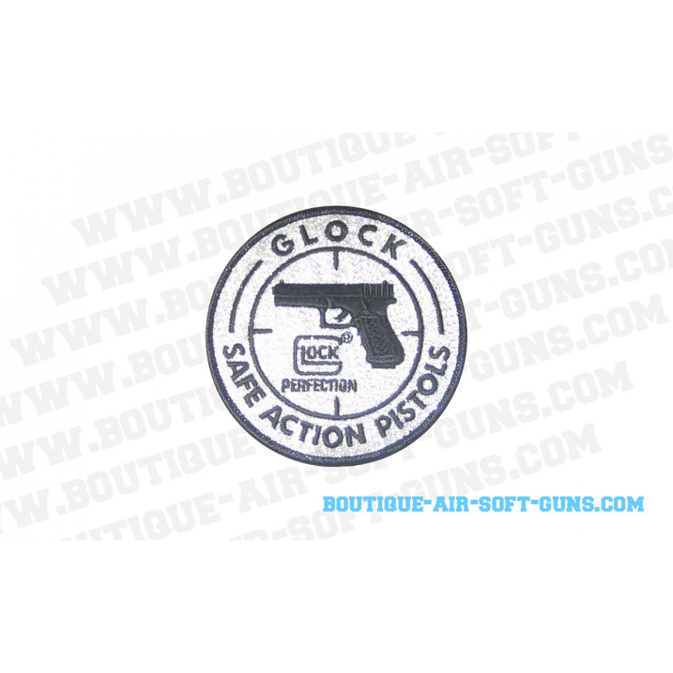 Ecusson patch airsoft pour gilet Glock Safe Action Pistol