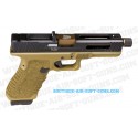 Pistolet airsoft gaz Secutor Gladius 17 dark earth 0.9J - calibre 6mm