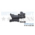 Viseur combo combat scope 4x32 QD et red dot sight noir