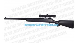 Carabine Sniper I BOLT de Smith&Wesson Arme + lunette 4x32 + quick loder + biberon de billes
